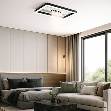 Lustra LED cu Telecomanda wifi 36W 2.4G cu 3 functii lumina/rece/calda/neutra intensitate reglabila