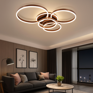 Lustra LED 360W Maro 4 cecuri 60cm+50cm+40cm+30cm cu Telecomanda wifi 2.4G lumina/rece/calda/neutra intensitate reglabila
