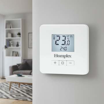 Homplex EVO X white wired thermostat for boiler