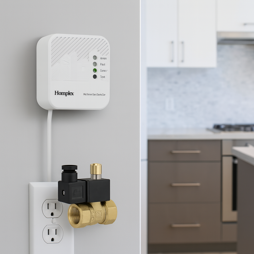 Kit detector gaz metan HD100 PRO + electrovalva DN20