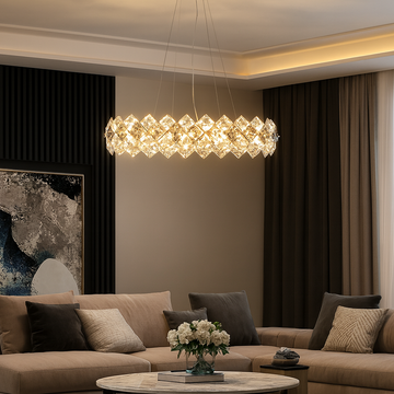 Modern Crystal Chandelier 6xE14 D800x300mm 