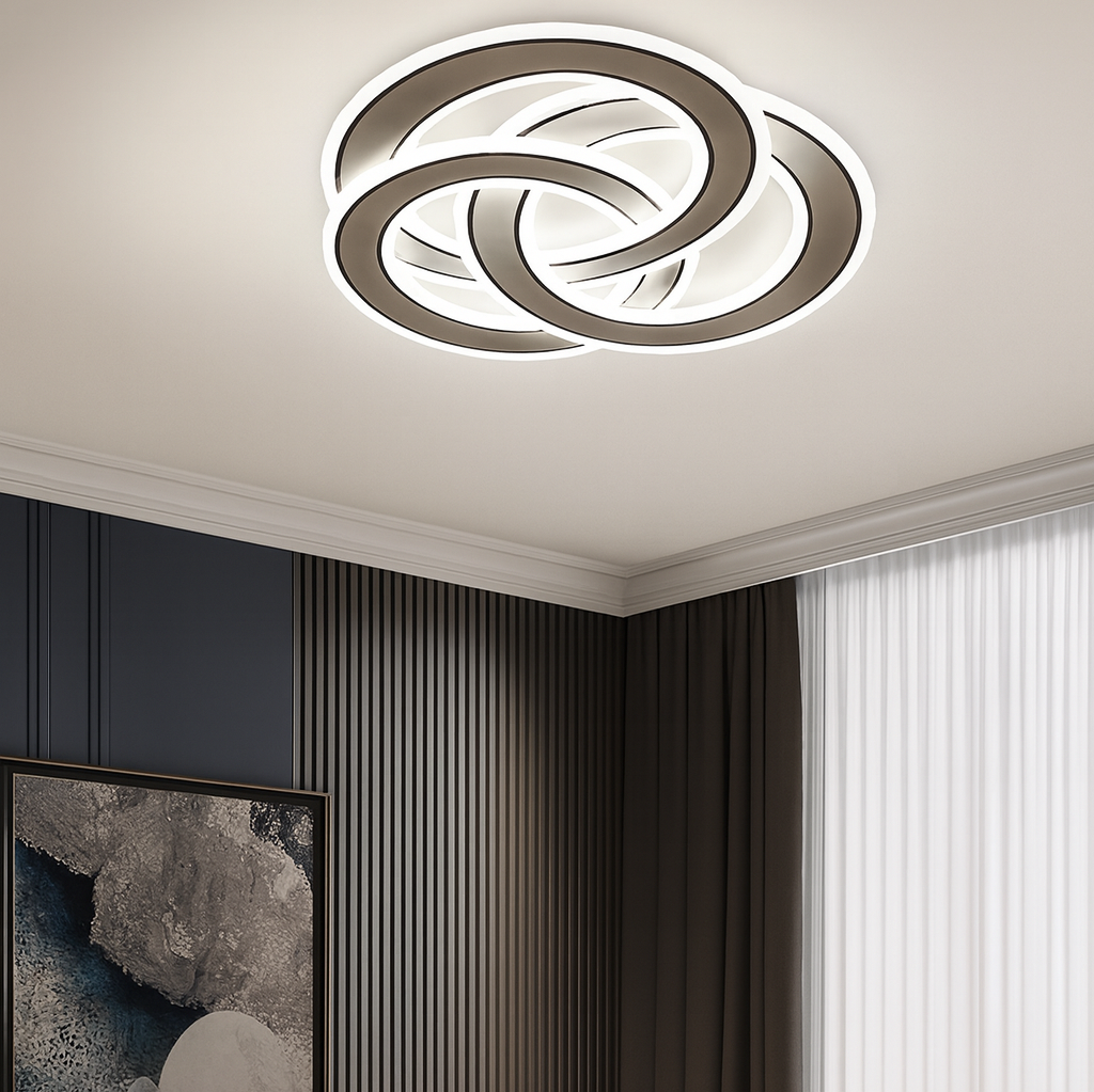 Lustra LED Moterna cu Telecomanda wifi 2.4G 48cm lumina/rece/calda/neutra intensitate reglabila