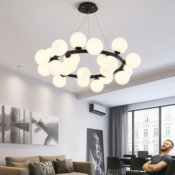 Lustra LED Modern Nordic Pendant Lights Ball cu 25Buc Glob