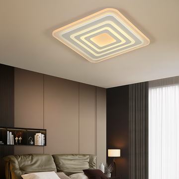 Lustra LED Patrat cu Telecomanda wifi 50cm 2.4G lumina/rece/calda/neutra intensitate reglabila