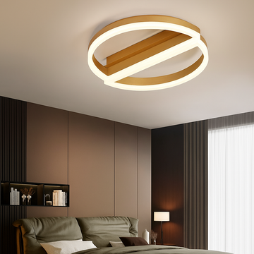 Lustra LED Rotund cu Telecomanda wifi 2.4G lumina/rece/calda/neutra intensitate reglabila Auriu