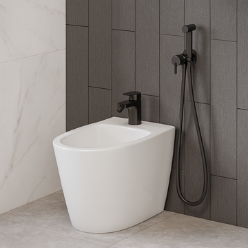 Bidet mixer, recessed, with bidet hand shower, Deante