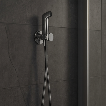 Hansgrohe S Ecosmart+ hygienic shower set 1 jet, requires concealed body, chrome 