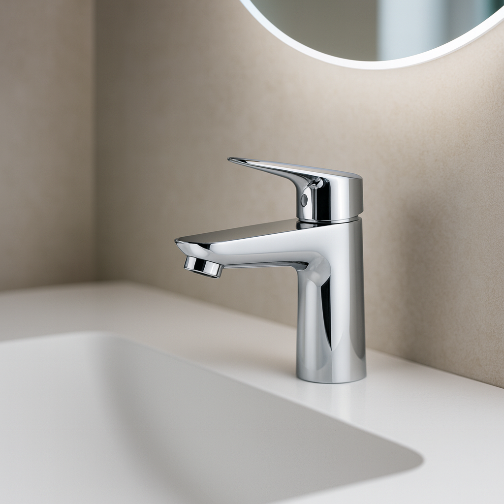 Baterie lavoar Hansgrohe Logis 100, ventil pop-up, crom