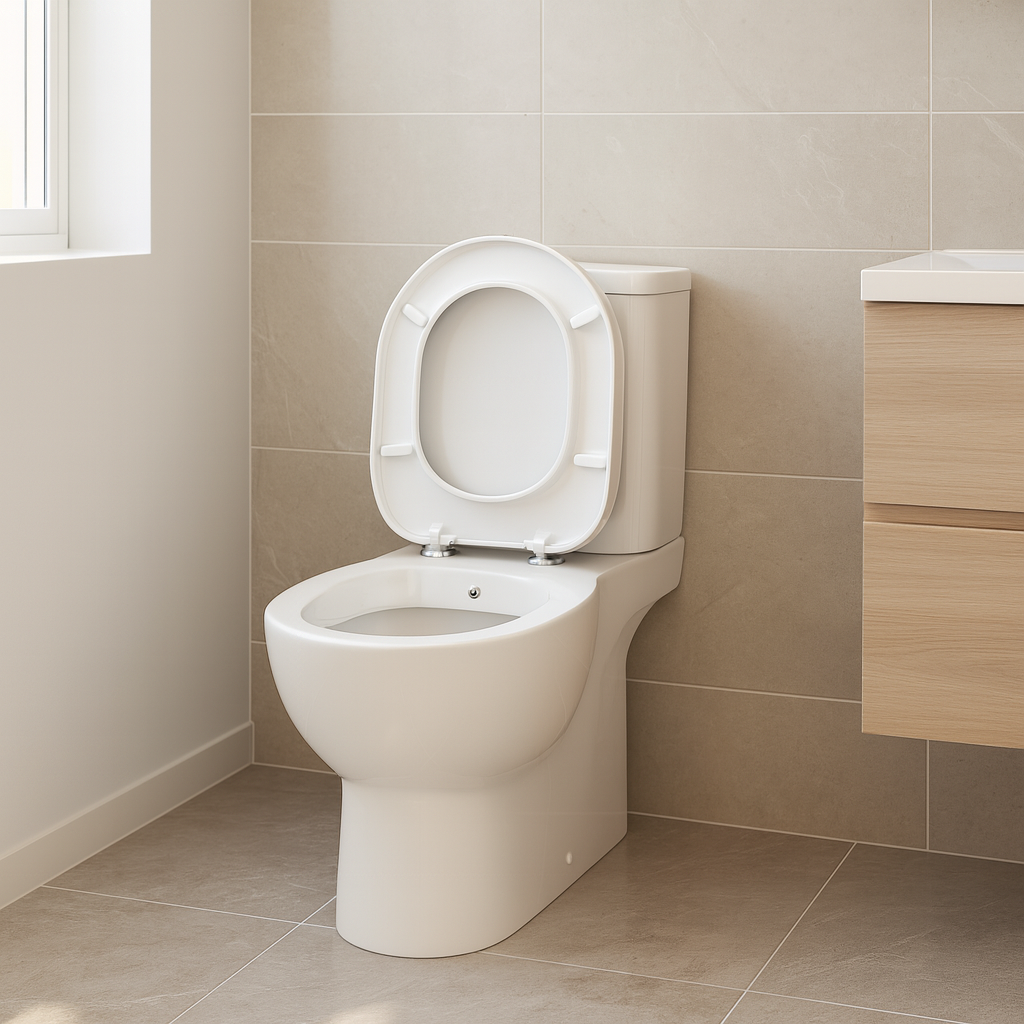 VAS WC pe pardoseala Ideal Standard Connect, cu functie de bideu, alb