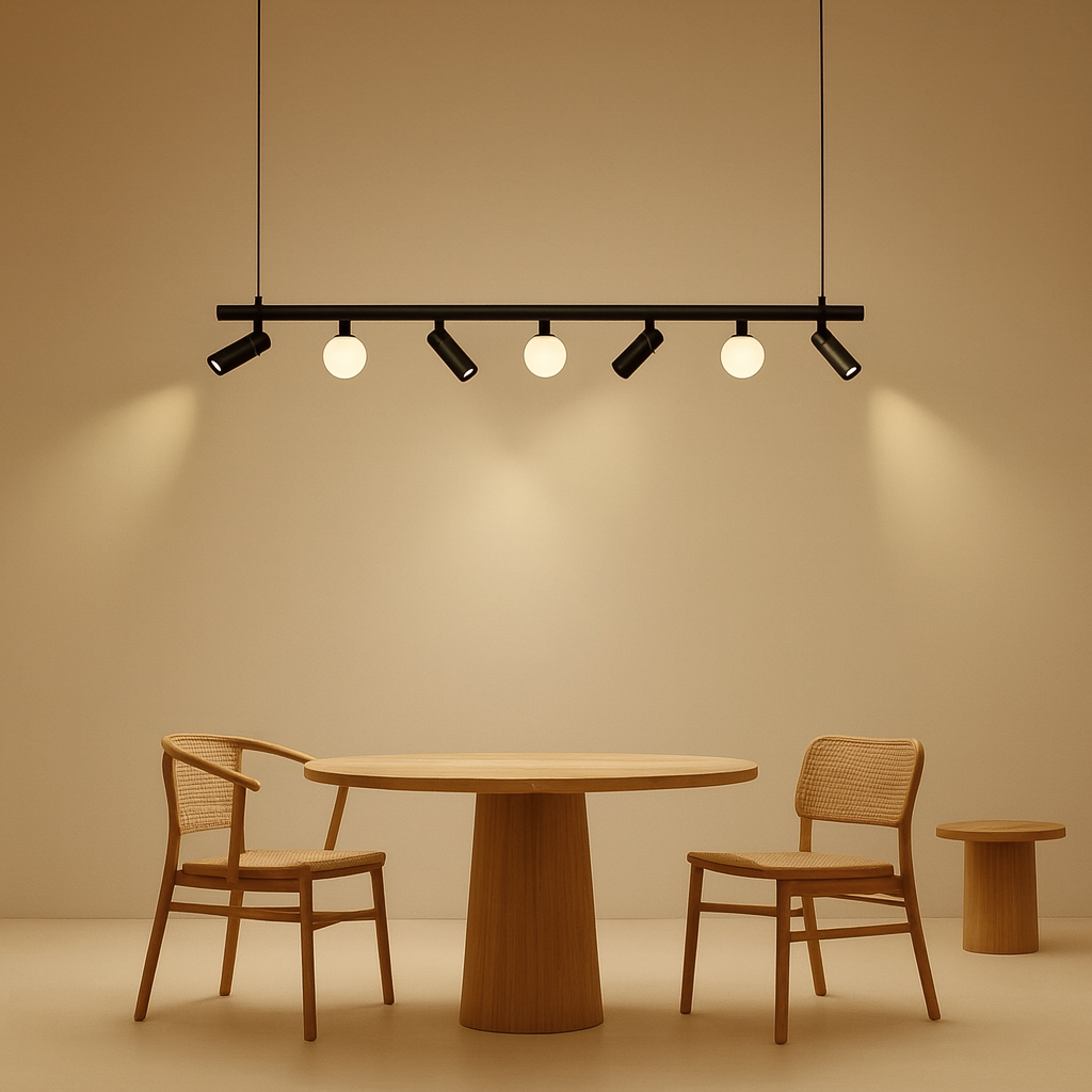 Lustra LED cu proiectoare, lumina neutra 4000K