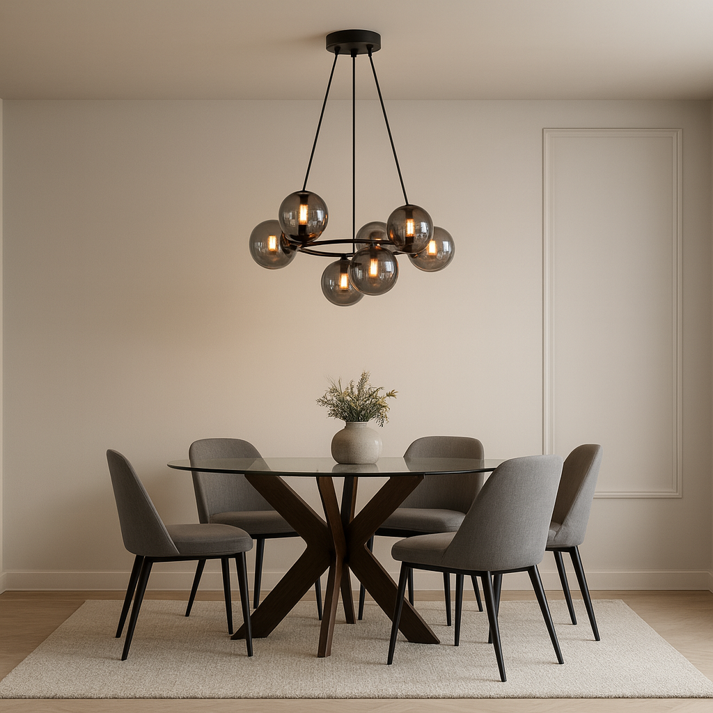 Chandelier With 6 Globes G9 X6