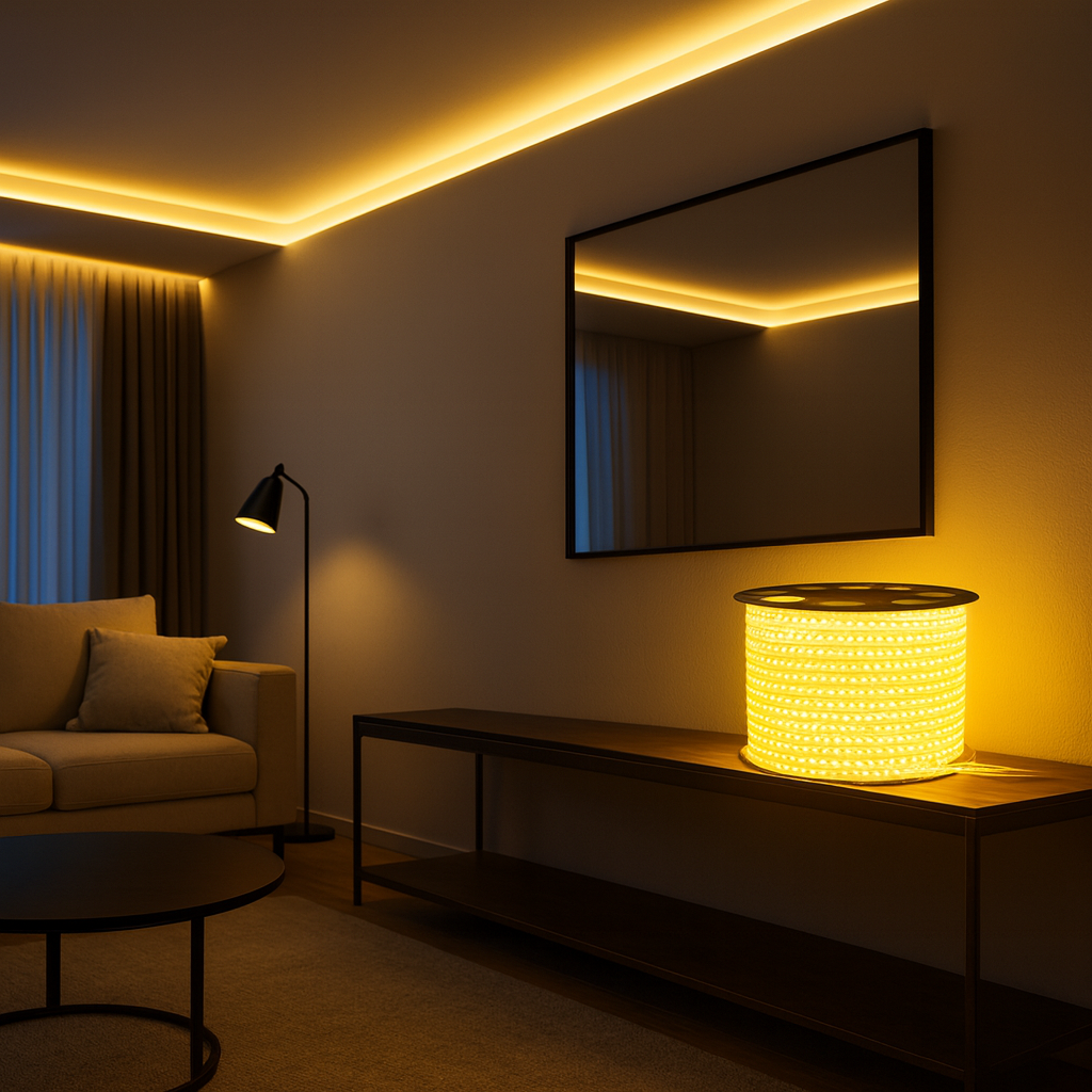 LED STRIP 220V 2835 120LED/M WARM LIGHT