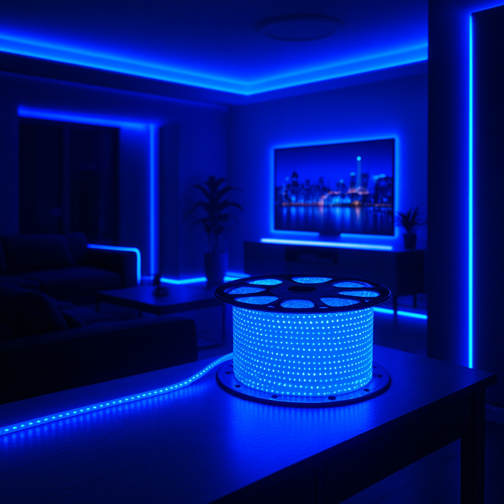 Banda LED 220V 2835 120 BLUE
