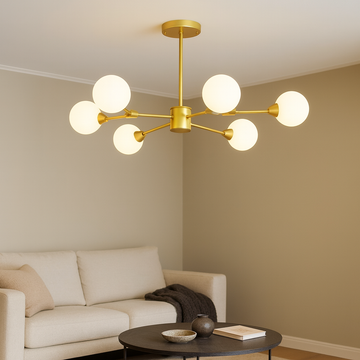 Lustra LED moderna cu 6 globuri mat G9 x 6