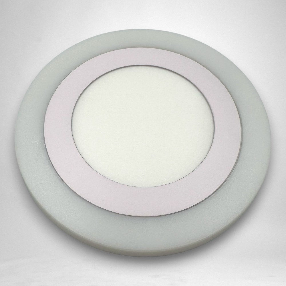 Spot LED Rotund Doua Culori 24+12W 3000k-6500k Trei Functii