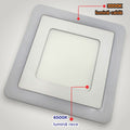 Spot LED Patrat Doua Culori 12+6W 3000k-6500k Trei Functii
