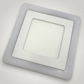 Spot LED Patrat Doua Culori 18+6W 3000k-6500k Trei Functii