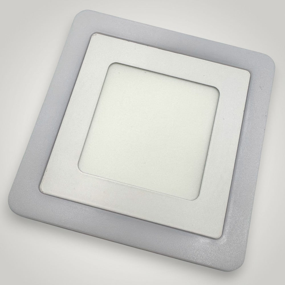 Spot LED Patrat Doua Culori 24+12W 3000k-6500k Trei Functii
