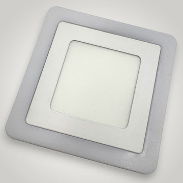 Spot LED Patrat Doua Culori 24+12W 3000k-6500k Trei Functii