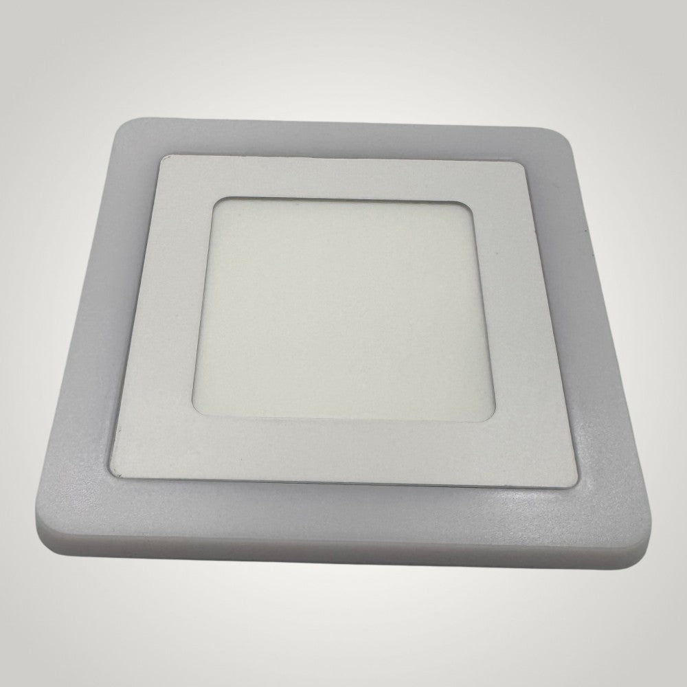 Spot LED Patrat Doua Culori 3+3W 3000k-6500k Trei Functii