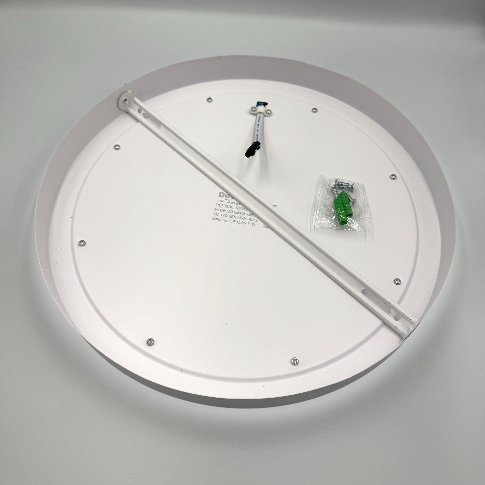 Spot LED Rotund Aplicat Doua Culori 24+12W 3000k-6500k Trei Functii