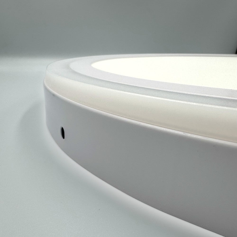 Spot LED Rotund Aplicat Doua Culori 24+12W 3000k-6500k Trei Functii