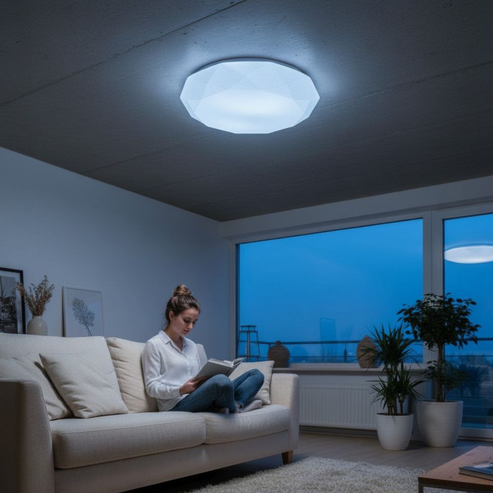 Plafoniera LED Diamant ÃƒËœ390, 24W, 6400K