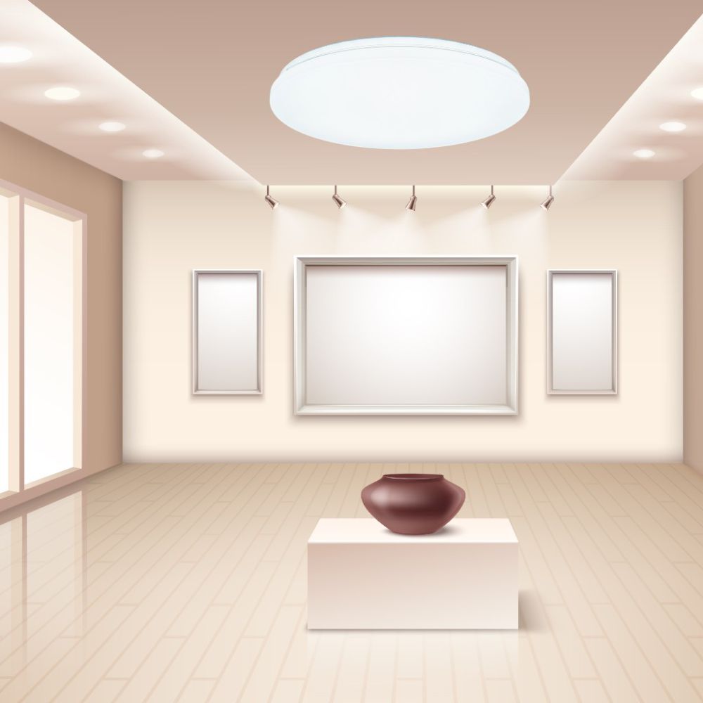 Plafoniera Led Slim Milky 12W=75W, ÃƒËœ255 mm, 6500K, lumina rece