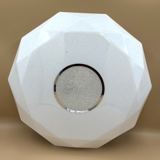 Plafoniera LED diamant cu inel decorativ, ÃƒËœ400, 24W, 1680Lm, 6500k