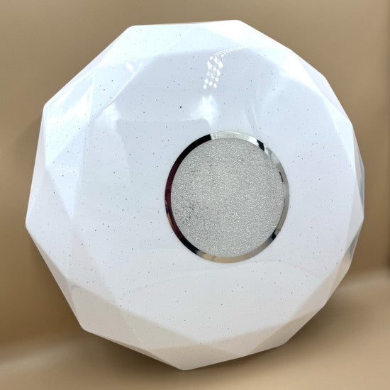Plafoniera LED diamant cu inel decorativ, ÃƒËœ400, 24W, 1680Lm, 6500k