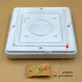 Plafoniera Led Slim Milky 18W=160W, 275x275 mm, 6500K, lumina rece
