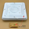 Plafoniera Led Slim Milky 18W=160W, 275x275 mm, 6500K, lumina rece