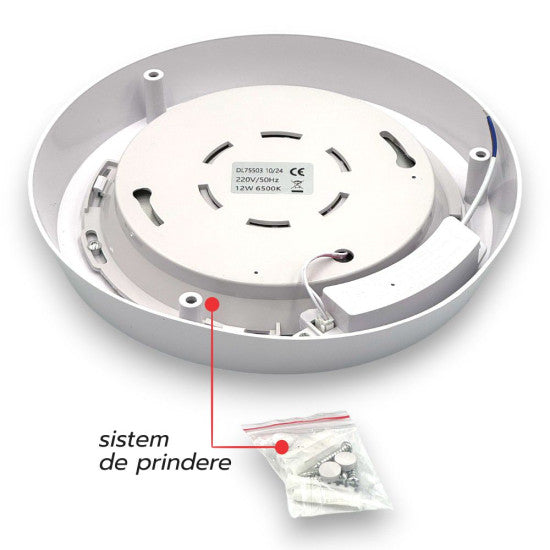 Plafoniera LED Rotunda  Pentru Bucatarie 12W 6500K