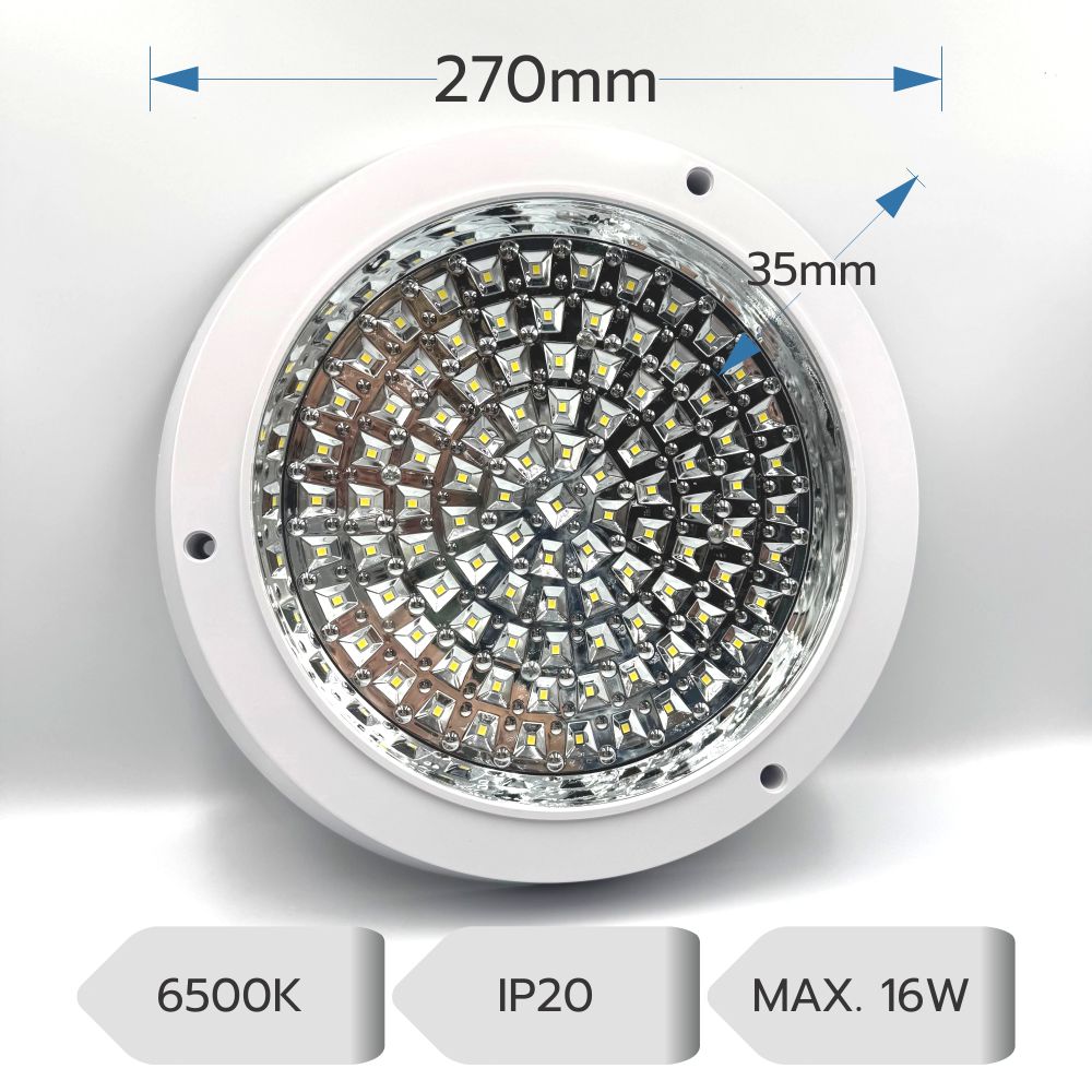 Plafoniera LED Rotunda Pentru Bucatarie 16W 6500K