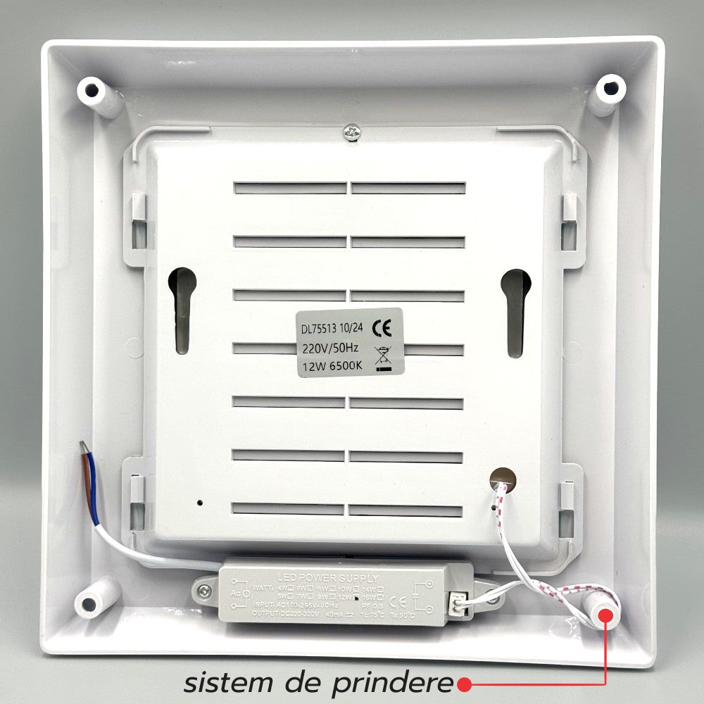 Plafoniera LED Patrata Pentru Bucatarie 12W 6500K
