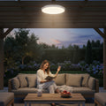Plafoniera de exterior IP65 Rotunda Alba Fi300, 24W=200W, 6500K, lumina rece