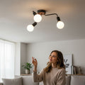 LUSTRA AHTAPOT NEGRU 3XE27 60W