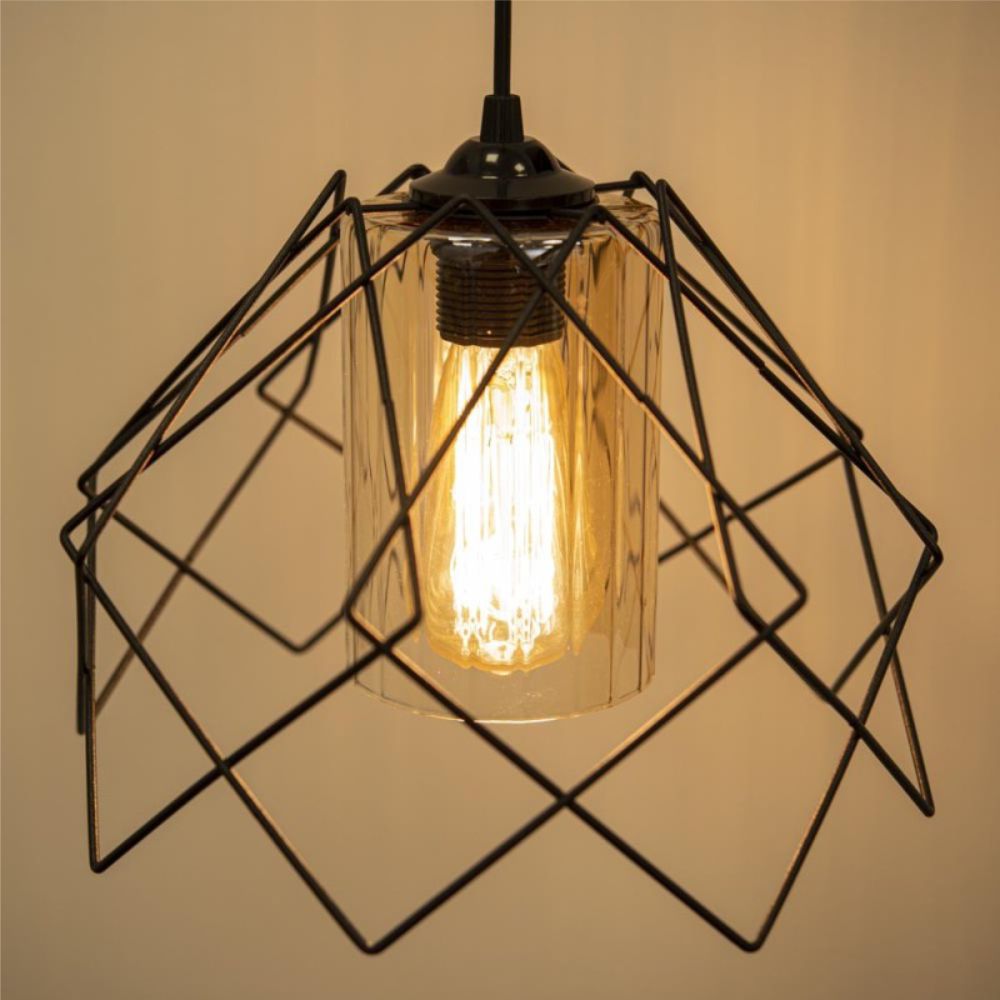 LUSTRA KONTES NEGRU 1XE27 60W