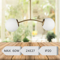 CANDELABRU MARLA ANTIQUE 2XE27 60W