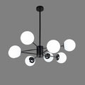 LUSTRA COSMO NEGRU 8XE27 80W 600X680mm