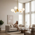 LUSTRA 8 BRATE COSMO GOLD 8xE27 800x680MM IP20