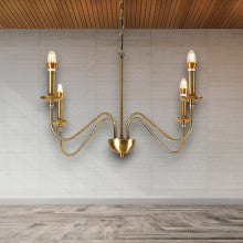 CANDELABRU SUSPENDAT CU 4 BRATE MEDUSA, O 76 X 140CM, 4X7W E14