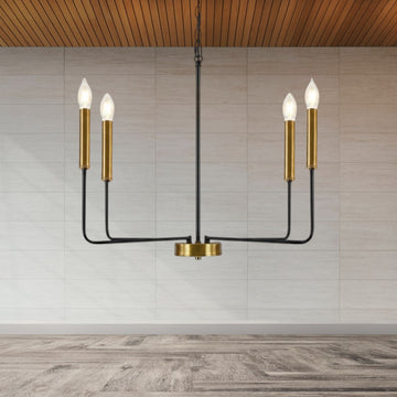 CANDELABRU SUSPENDAT CU 4 BRATE ODIN, O 70 X 160CM, 4X7W E14