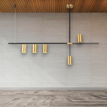 LUSTRA MODERNĂ CU LED ȘI SPOT ELYSIA, 3000-4000-6000K, 385LM, 115 X 83 CM