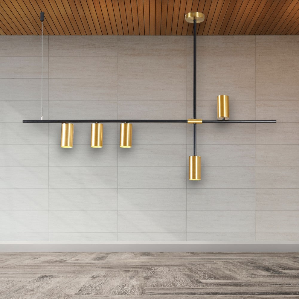 LUSTRA MODERNĂ CU LED ȘI SPOT ELYSIA, 3000-4000-6000K, 385LM, 115 X 83 CM