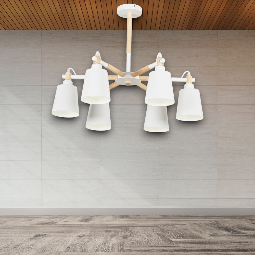LUSTRA TAVAN CU 6 BRATE E27 THOR, 70X52 CM, 6X10W