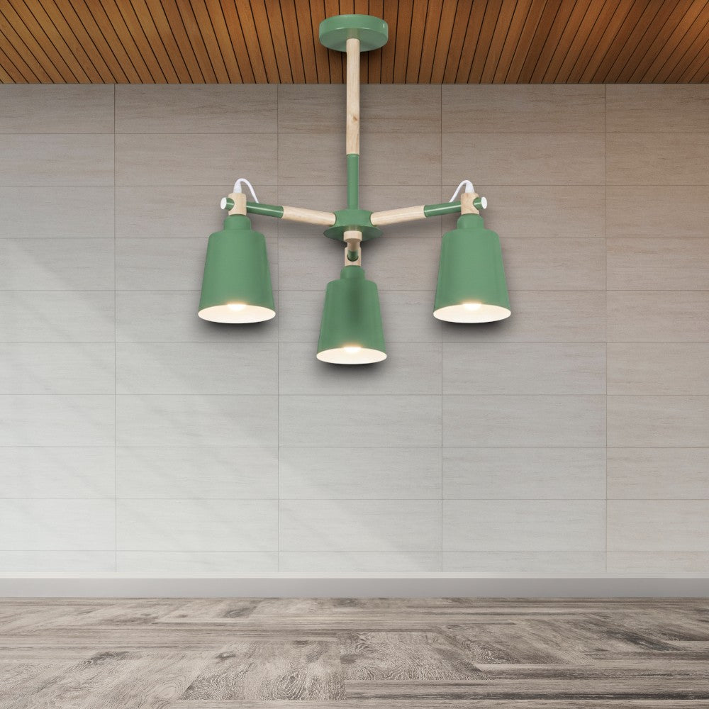 LUSTRA TAVAN CU 3 BRATE E27 BALDUR, 50X52 CM, 3X10W