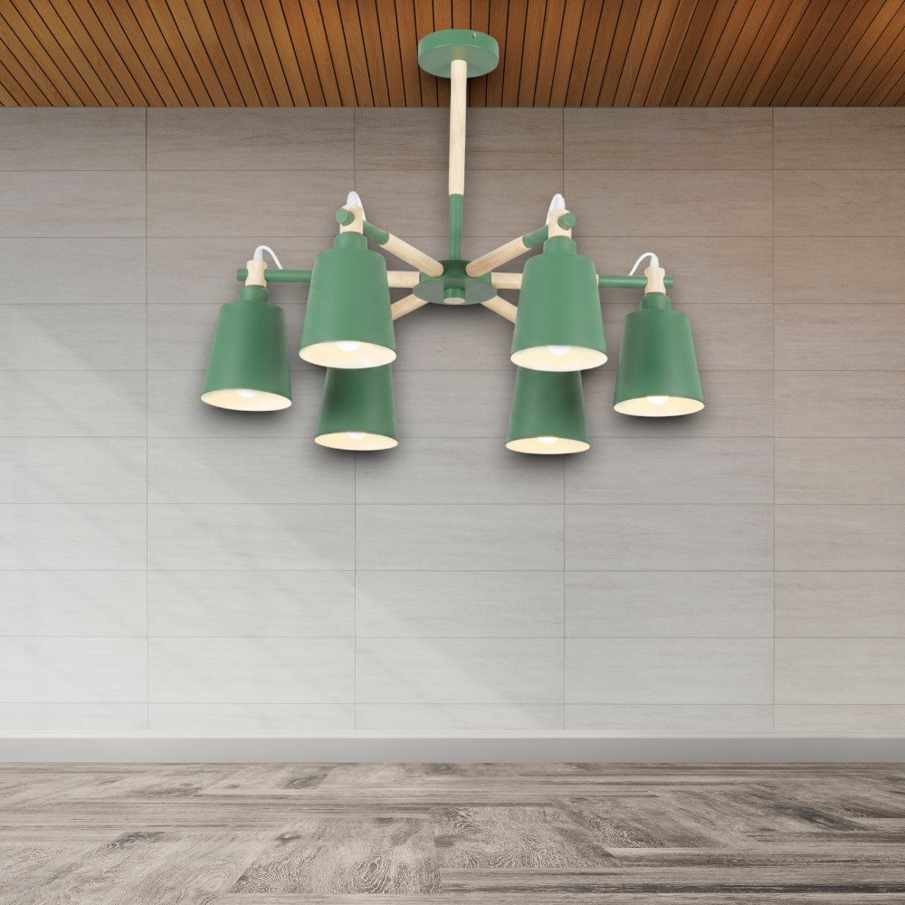 LUSTRA TAVAN CU 6 BRATE E27 BALDUR, 70X52 CM, 6X10W