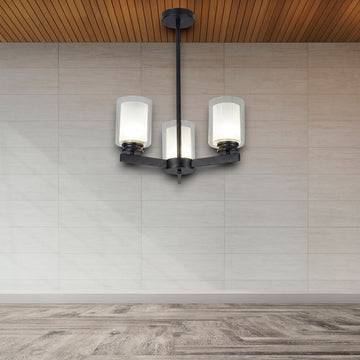 LUSTRA TAVAN CU 3 BRATE E27 TITAN BLACK, 42 X 58 CM, 3X10W E27