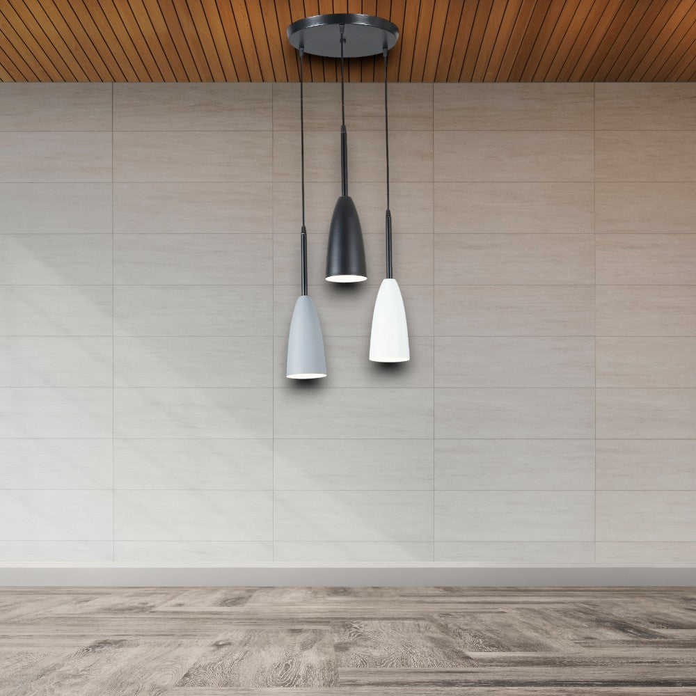 LUSTRA SUSPENDATA CU 3 PENDULE TRIO I, O 30 X 158 CM , 3X10W E27
